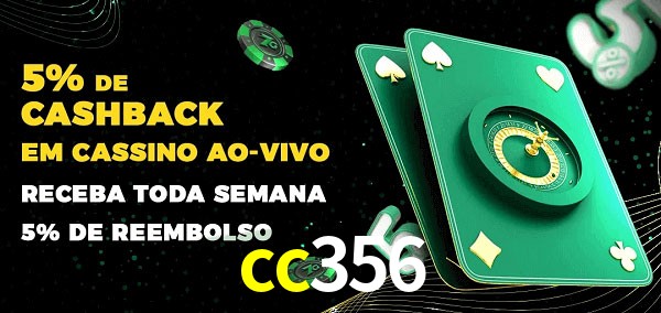Promoções do cassino ao Vivo cc356